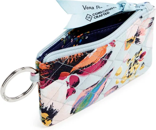 Miniatura 2 de Vera Bradley - Cartera de algodón para mujer, diseño con cremallera y compartimiento para identificación