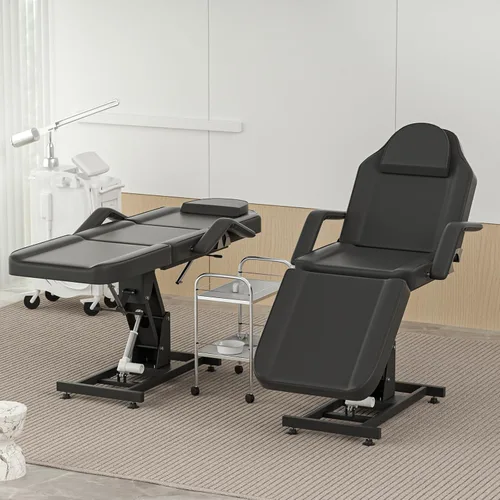 Miniatura 7 de Camas de spa eléctricas, sillas faciales para esteticista, silla de tatuaje, cama con reposabrazos ajustables y spa de altura para belleza