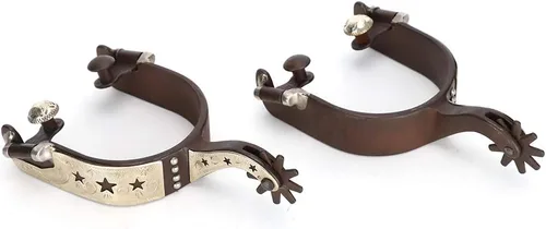 Miniatura 9 de Jeanoko Espuelas de vaquero para hombres/mujeres, equitación a caballo, botas de espuelas de acero de bajo carbono, escultura de mano, elegante