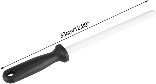 Miniatura 3 de Varilla de afilar de acero de 8 pulgadas, varilla profesional para afilar cuchillos, varilla afiladora de cuchillos para cuchillo de cocina y tijeras
