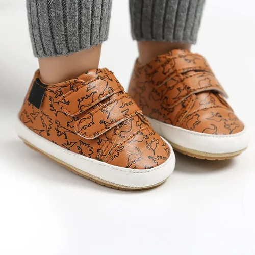 Miniatura 6 de QWZban Zapatos de bebé para niños y niñas, zapatillas de deporte con suela de goma antideslizante, para cuna de bebé, zapatos de vestir