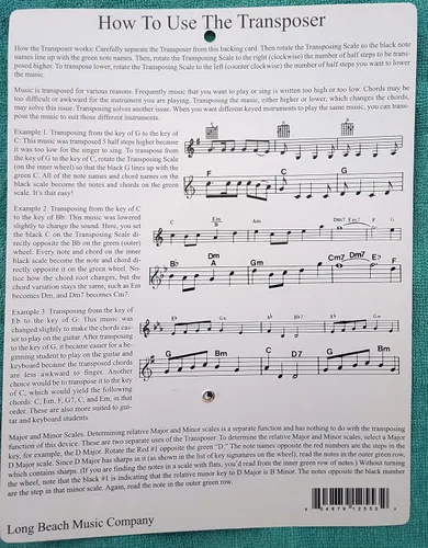 Miniatura 2 de Herramienta de transposición de música para notas, acordes y firma clave