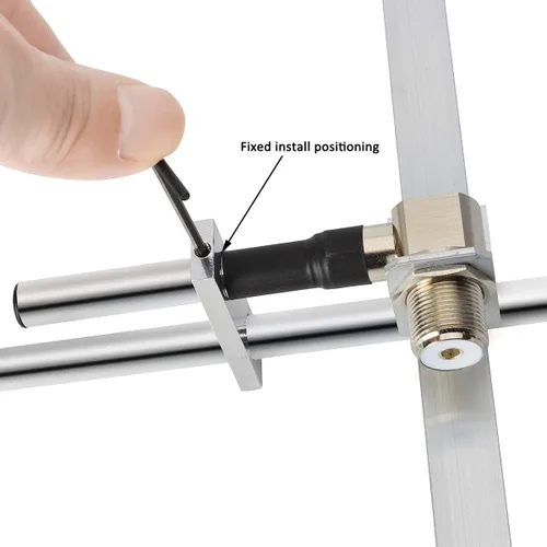 Miniatura 2 de HYS Yagi Antena con 3 elementos, UHF 400-470Mhz Antena de techo al aire libre para Yaesu Motorola Kenwood Midland Radio móvil Transceptor Repetidor