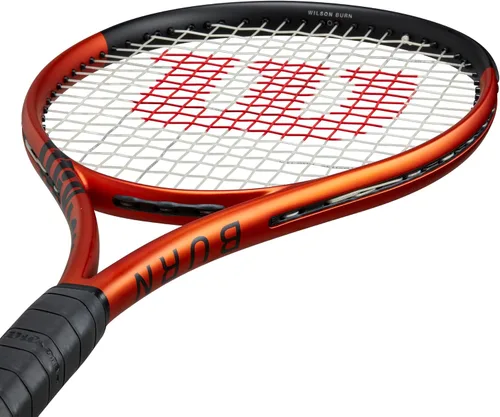 Miniatura 6 de Wilson Burn 100 V5 Performance - Raqueta de tenis - Encordada con sensación, tamaño de agarre 1-4 1/8", 2-4 1/4", 3-4 3/8", 4-4 1/2