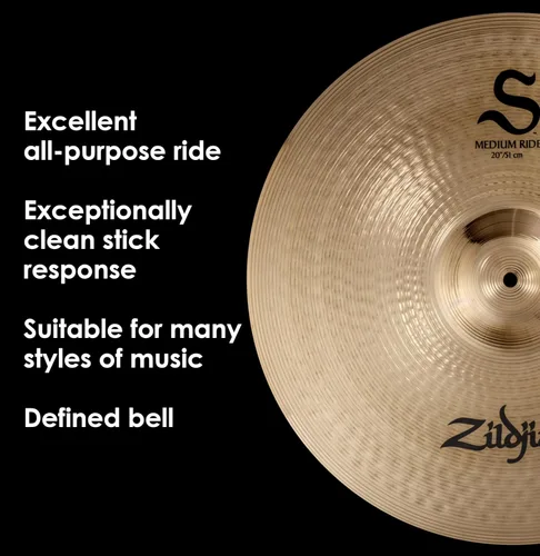 Miniatura 4 de Zildjian S20MR 20" S Medium Ride Platillo