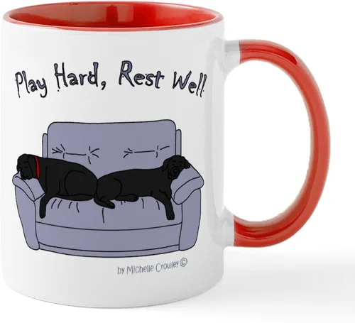 Miniatura 12 de CafePress Black Lab Mug Taza de café de cerámica de 11 oz (11.0 fl oz)