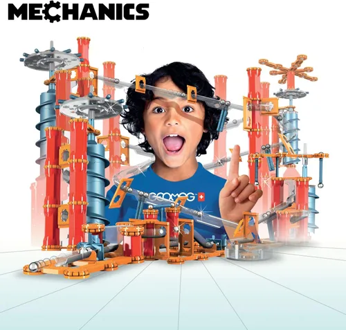 Miniatura 5 de Geomag Imanes magnéticos de juguetes para niños, juego de mesa educativo y juego de construcción de mecánica, juego de mesa y construcción