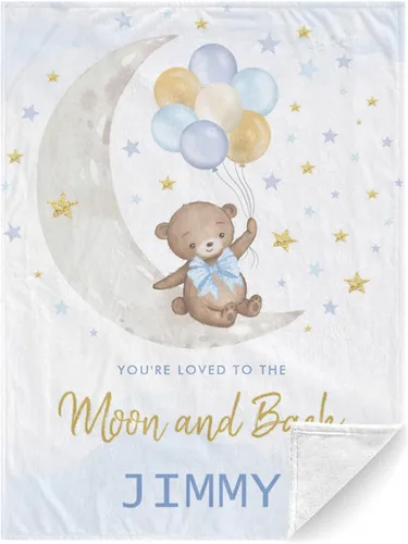 Miniatura 14 de Manta personalizada con nombre, manta para recién nacido, regalos personalizados para mujeres/niños, manta de sublimación para niños, manta