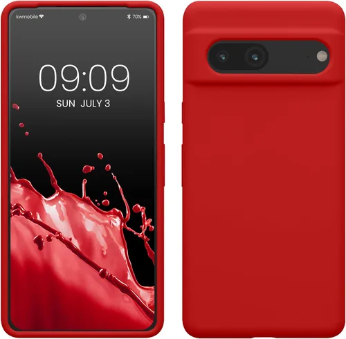 Miniatura 89 de kwmobile Funda compatible con Google Pixel 7 - Funda de silicona TPU con acabado suave - Piedra antigua