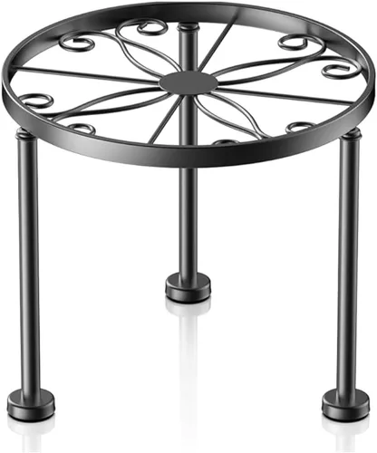 1 Paquete Soportes de Metal para Plantas, Soporte para Macetas Pequeñas para Jardín y Hogar, Estante de Exhibición Redondo Antioxidante para