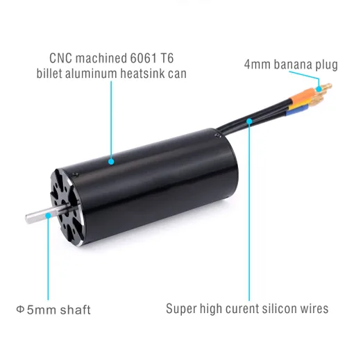 Miniatura 4 de KingVal Motor sin escobillas de repuesto 4092 800KV con unidad de camisa de refrigeración por agua compatible con barco RC