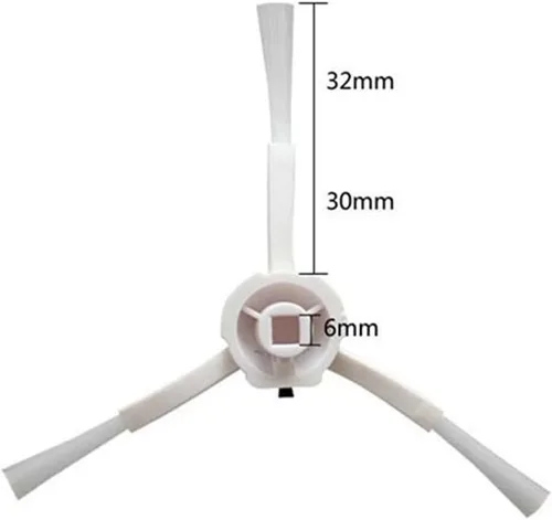 Miniatura 6 de EtliN Compatible con Xiaomi Mijia 1C STYTJ01ZHM Cepillo principal lateral Tanque de agua, paño de trapeador, kit de piezas de filtro HEPA, 1 cepillo