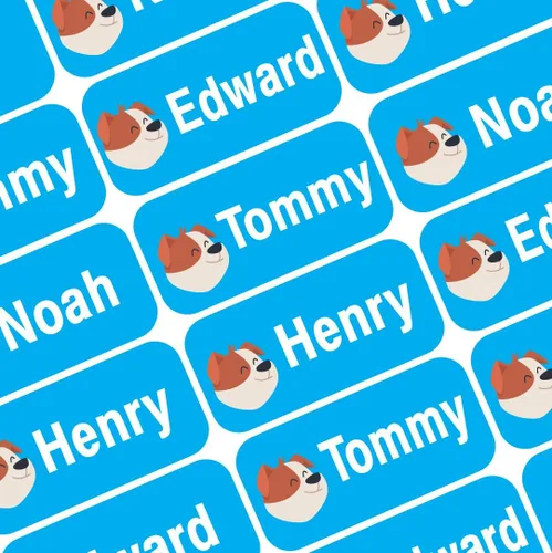 Miniatura 15 de Etiquetas de Nombre Personalizadas para Niños – 60 Etiquetas Impermeables de Pelar y Pegar para Ropa, Cajas de Almuerzo, Botellas de Agua, Bolsas