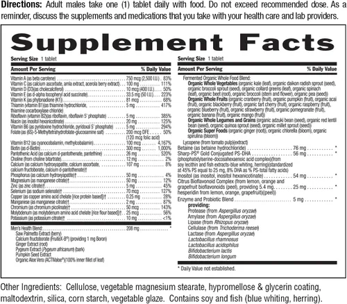 Miniatura 6 de Country Life CORE Daily-1 Multivitamínico para hombres mayores de 50 años, sin gluten, apoyo energético con vitaminas B coenzimadas, probióticos