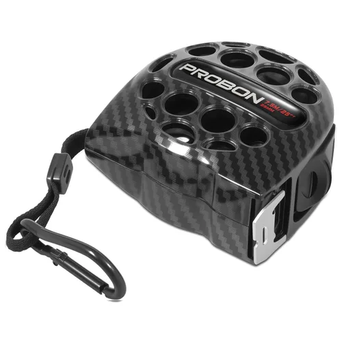 Miniatura 8 de Cinta métrica negra 25FT/7.5M de acero inoxidable con escala de doble cara, impermeable, retráctil, cinta de medición práctica para construcción