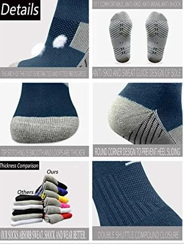 Miniatura 5 de Calcetines de fútbol de 312 pares de calcetines de fútbol transpirables hasta la rodilla para hombres, jóvenes y niños