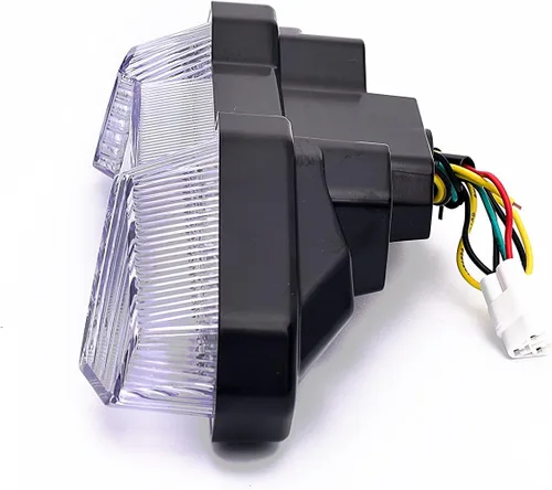 Miniatura 4 de Luz trasera LED de freno para motocicleta, lente transparente con señales de giro integradas para Yamaha 2017-2020 FZ-10, MT-10, 2014-2016 FZ09