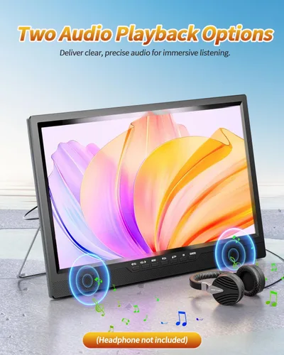 Miniatura 9 de NORTHING Televisor portátil de 19 pulgadas para interiores y exteriores, TV portátil Full HD 1080P para campamento, 8000 mAH, TV con alimentación