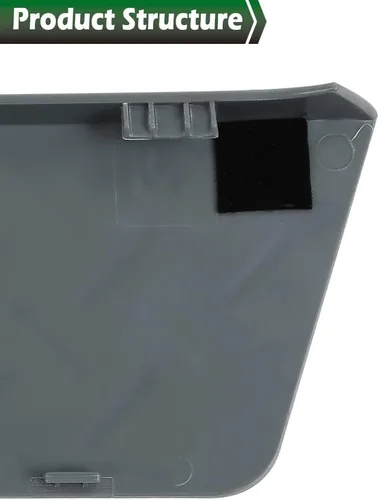 Miniatura 8 de GRAND ORANGE RH - Cubierta protectora para asiento delantero del lado del pasajero, bisel compatible con Ford F150 2011, 2012, 2013, 2014, gris