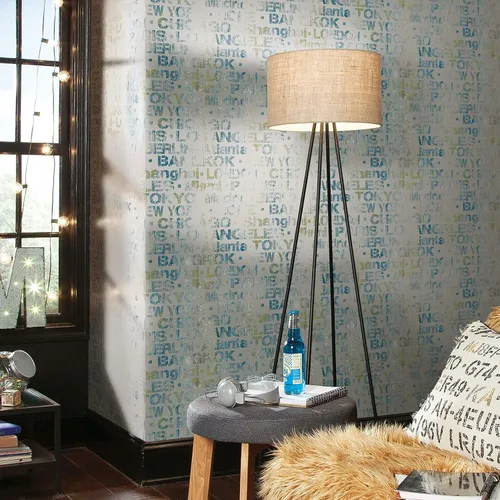 Miniatura 9 de RoomMates RMK12020WP - Papel tapiz autoadhesivo de Ciudades azules y verdes del mundo