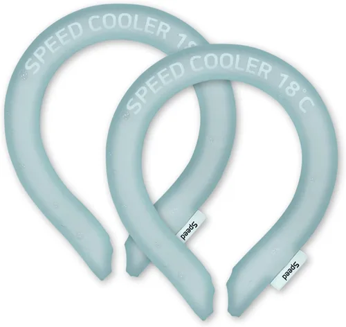 Miniatura 5 de SpeedUSA Insta Speed - Enfriadores de cuello (paquete de 2) (rosa y gris oscuro)