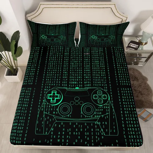 Miniatura 45 de Erosebridal - Juego de sábanas con mapa mundial tamaño TwinXL, juego de ropa de cama azul para niños y niñas, sábana bajera con mapa de varios