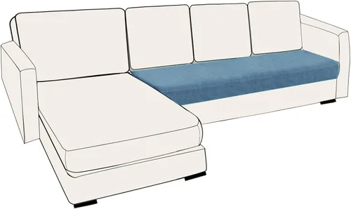 Miniatura 55 de UNBBRRL Fundas de cojín de asiento para sofá, elásticas, funda de cojín individual para sofá, fundas de cojín para sofá, fundas de héroe protegen
