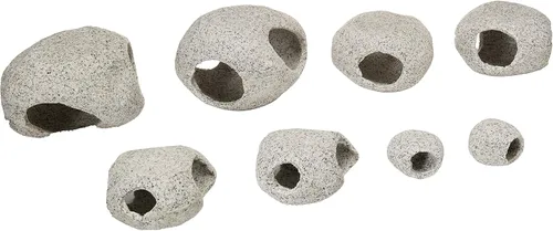 Miniatura 13 de Penn-Plax Deco-Replicas - Adorno de granito para acuario y escondite – Aspecto realista de piedra – Seguro para tanques de agua dulce y agua salada