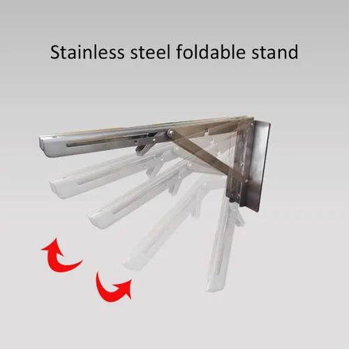 Miniatura 5 de Mesa de comedor plegable para colgar en la pared, escritorio multifunción para ordenador, mesa de trabajo en casa, oficina con soporte de acero