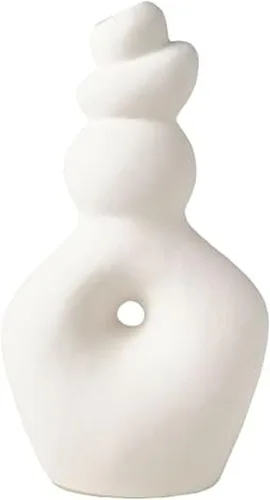 Miniatura 7 de Elements Teracotta Twist - Jarrón de cerámica de gres texturizado, 7.48 x 4.41 x 13.39 pulgadas