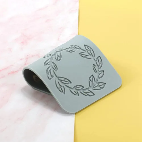 Miniatura 5 de TUKE Moldes de encaje para decoración de pasteles, moldes de silicona de hojas 3D para hornear moldes de gomitas, moldes de fondant de arcilla