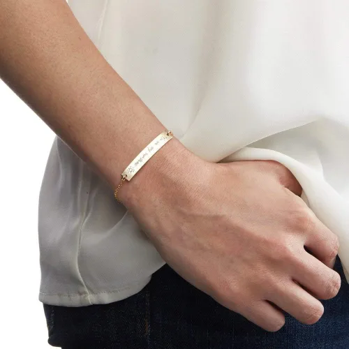 Miniatura 4 de Pulsera de escritura a mano, joyería con colgante de barra de escritura a mano, firma conmemorativa, nota escrita a mano personalizada para niños