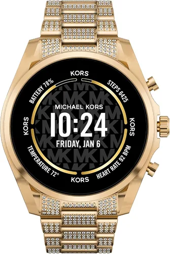 Michael Kors - Reloj inteligente con pantalla táctil Gen 6 con altavoz, frecuencia cardíaca, oxígeno en la sangre, GPS, pagos sin contacto y