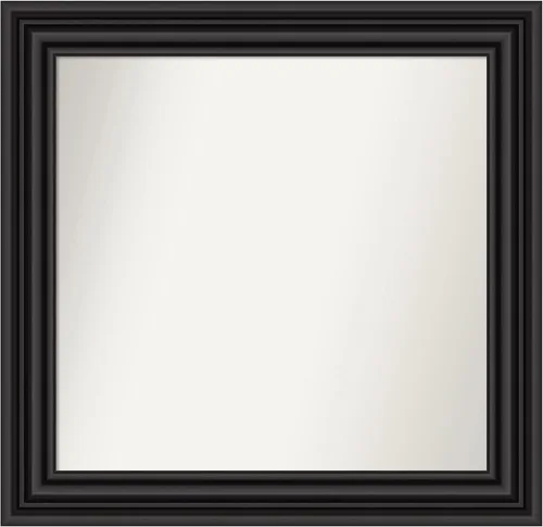 Miniatura 480 de Amanti Art Espejo personalizado, espejo de baño negro puente, espejo de pared o espejo de tocador de baño sobre el fregadero (26 x 26 pulgadas)