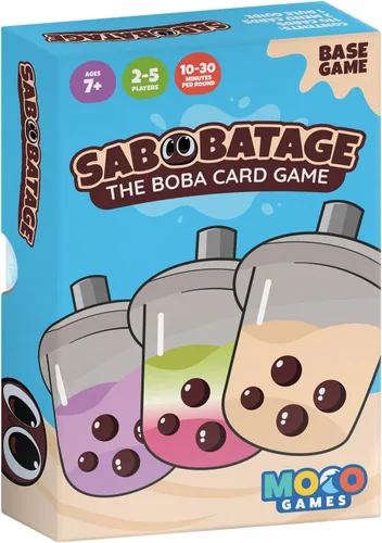 Sabobatage: El juego de cartas Boba | Juego de fiesta fácil y familiar | Juegos de cartas para adultos, adolescentes y niños | 2-5 jugadores (Juego