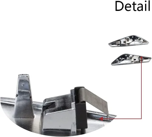 Miniatura 3 de RLB-HILON 1 par de guardabarros delanteros cromados compatibles con BMW X3 F25 X4 F26 2013 a 2017 Año de repuesto # 51117338569 51117338570