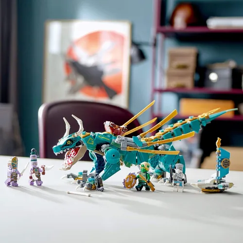 Miniatura 7 de LEGO NINJAGO Jungle Dragon 71746 Kit de construcción; juego ninja con juguete de dragón posable y NINJAGO Lloyd y Zane; juguete genial para niños