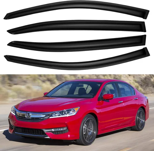 Miniatura 105 de YQAUTEC Viseras de Ventana Protectores de Lluvia para Honda Civic 2022 2023 2024 2025 2026, Deflectores de Viento de Ventilación de Ventana Fuera