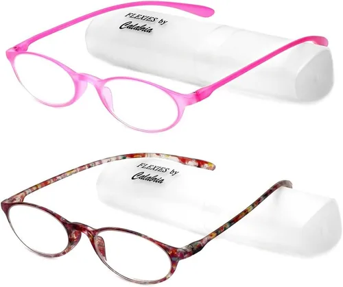 Miniatura 18 de Calabria 719 Flexie Gafas de Lectura Flexibles Ovaladas para Hombres y Mujeres Elegantes Plegables Lectores Ligeros Montura TR 90 Gafas Duraderas