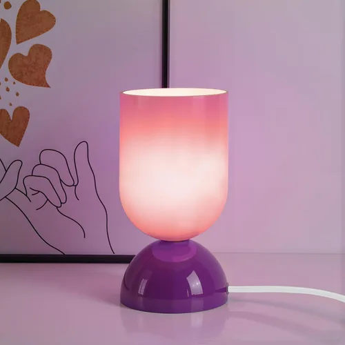 Miniatura 12 de Lámpara de mesa de cristal moderna de 8.9 pulgadas para sala de estar, lámparas de escritorio regulables para dormitorio, lámpara de mesita de noche