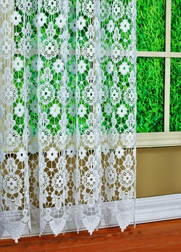 Miniatura 10 de Cortina de Medallón Macramé de Today's Curtain 30 cm, Color Écru, 89 cm x 30 cm
