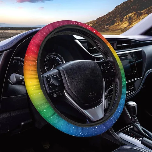 Miniatura 32 de AFPANQZ - Fundas para volante con diseño de nebulosa y galaxia, 14-15 pulgadas, ajuste universal, para la mayoría de los coches, sedanes, SUV