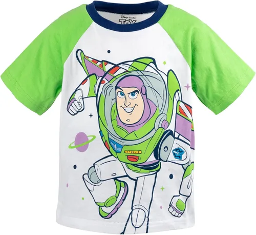 Miniatura 3 de Disney Pixar Cars Mickey Mouse King Toy Story Buzz Lightyear - Conjunto de camiseta gráfica y pantalones cortos de rizo francés