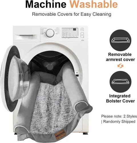 Miniatura 7 de Cama ortopédica lavable para perros medianos y grandes: cama con cojines de apoyo para perros medianos y grandes, cama impermeable de espuma tipo