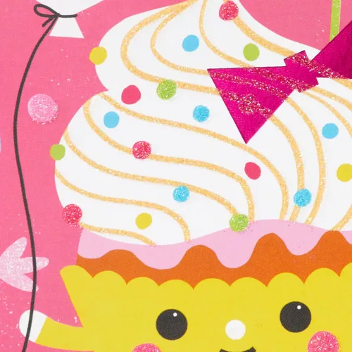 Miniatura 4 de Tarjeta de cumpleaños Hallmark para niñas (con pegatinas de cupcakes y dulces)