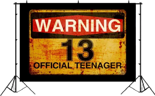 Miniatura 2 de Lofaris Letrero de advertencia de cumpleaños número 13 para niños y niñas, cartel oficial de cumpleaños 13, cartel oficial para adolescentes de 13
