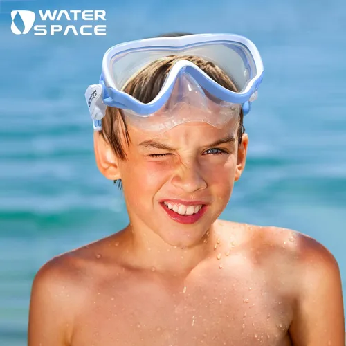 Miniatura 7 de Water Space Kids Swimming Goggles Swim Mask with Nose Cover for Kids Youth 3-15, Anti-Shattered Lens UV Protection No-leak Azul (1 paquete)