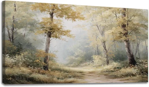 Miniatura 7 de Lienzo decorativo de 30 x 60 pulgadas, diseño de calabaza de otoño, decoración de baño, granero antiguo, otoño, cuadros enmarcados, pintura impresa
