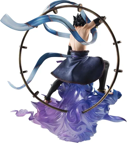 Miniatura 4 de MegaHouse Naruto Shippuden Sasuke Uchiha Raijin GEM Series Remix Figura de estatua