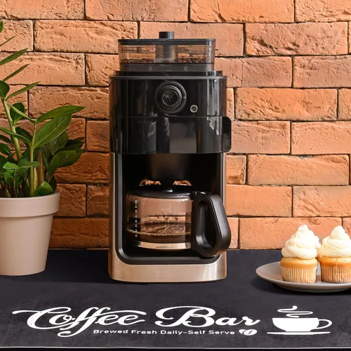 Miniatura 5 de 2 tapetes para cafetera, 16 x 24 pulgadas, lavables, accesorios para cafetera, absorbente de manchas, tapete de encimera de cocina para encimeras
